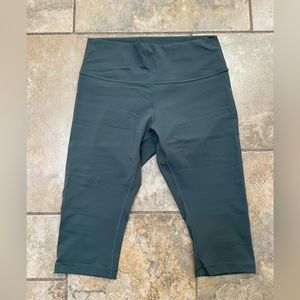 Never worn Lululemon cropped exercise pants